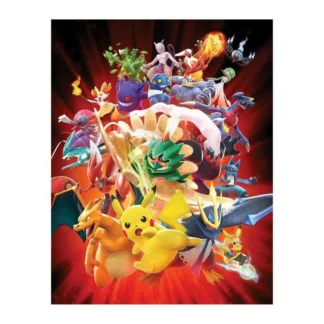 Pokemonidega seinakleebis