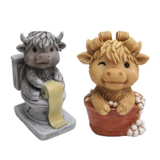 Šoti mägiveise kujud, vaigust (2tk)