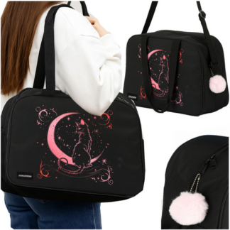 Kassi ja kuuga spordi- või reisikott