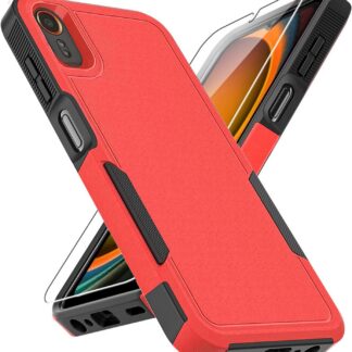 Samsung Galaxy XCover 7 telefonikaaned, põrutuskindel, punane