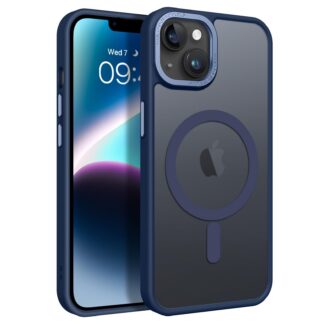 iPhone 13 telefonikaaned, magnetiline, põrutuskindel, sõrmejäljevastane, tumesinine (15cm)