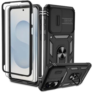 Samsung Galaxy S25 Edge telefonikaaned ja ekraanikaitsed, must (2tk)