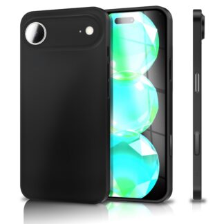 iPhone 17 Air ülimalt õhuke kõva telefonikaaned, matt, sõrmejäljevaba, must