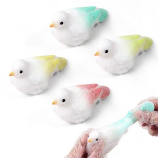 Linnuga stressileevendusmänguasjad, pigistatavad (4tk)