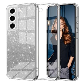 Samsung Galaxy S22 telefonikaaned, läbipaistev, sädelev