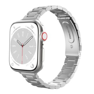 Kitsas metallrihm Apple Watchile, hõbedane (38-42mm)