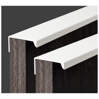 Alumiiniumist peidetud ukskäepidemed, valge (4tk, 20cm)