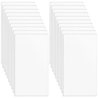 Läbipaistvad akrüüllehed/plaadid (20tk, 90x50x3mm)