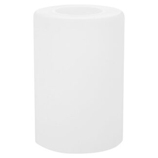 Klaasist lambivari, silindriline, valge (E27, 9cm)