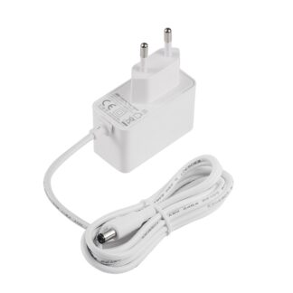 Turvakaamera toiteadapter, valge (9V, 1A, 300cm)
