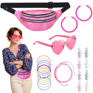 80ndate stiilis aksessuaaride komplekt naistele, 23-osaline