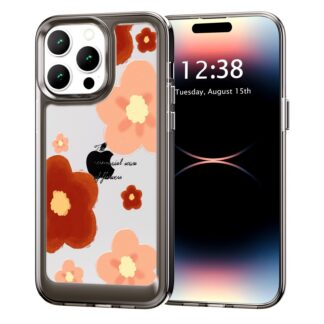 iPhone 11 telefonikaaned, õhuke, põrutus- ja kriimustuskindel, hall, lilleline