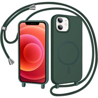 Telefonikaaned iPhone 12/12 Pro-le, rihmaga, magnetiline, tumeroheline