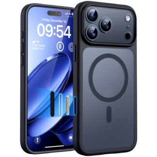 iPhone 17 Pro telefonikaaned, põrutuskindel, must (16cm)