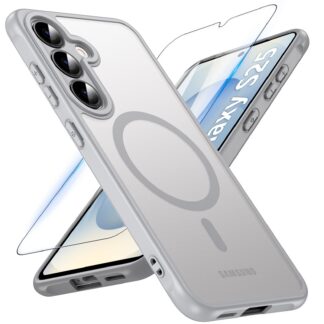 Samsung Galaxy S25 telefonikaaned, magnetilised, kaitseklaasiga, hall