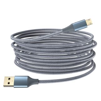 Micro-USB laadimiskaabel, nailon (5m)