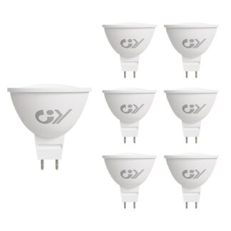 LED pirnid, MR16, külm valgus, energiasäästlik (6tk, 4.5W, 663lm, 6500K)