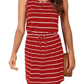 Naiste veniv suvekleit, punane (XL)