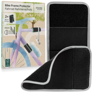 Jalgratta raamikaitsedd helkuritega, neopreenist (2tk, 18x12.5cm)