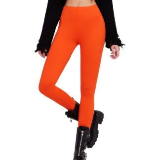 Naiste pikad leggingsid, veniva vöökohaga, erk neoonoranž (s. L)