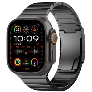 Apple Watchi metallrihm, eemaldatav, must (s. 42-49mm)