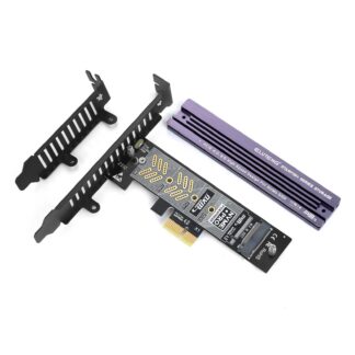 PCIe adapter M.2 SSD-le, alumiiniumist jahutusega (PCIe 4.0, 2230-2280)