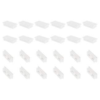 Mööbliotsikud, valged (24tk, 80x40mm)