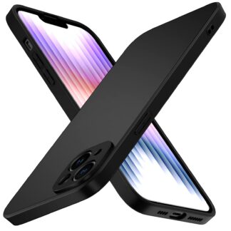 iPhone 14 Plus telefonikaaned, mattmust, põrutuskindlad (17cm)