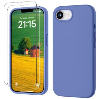 iPhone 16e telefonikaaned, marjalilla, ekraanikaitsega (2tk, 15cm)