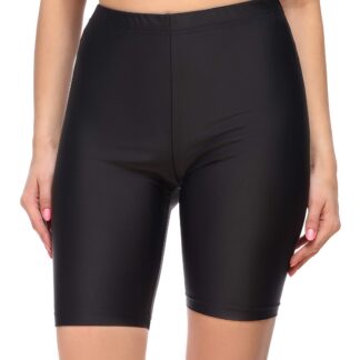 Kõrge vööga naiste pikad ujumispüksid, must (s. 38)