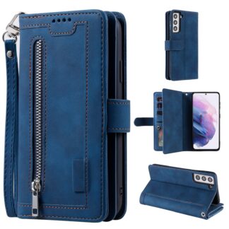 Telefonikaaned Samsung Galaxy S21 Plus, lukuga, sinine