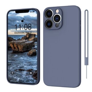 iPhone 13 Pro telefonikaaned, silikoonist, helesinine (15,5cm)