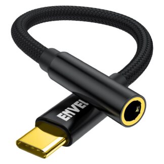 USB-C ja 3.5mm kõrvaklappide adapter, must
