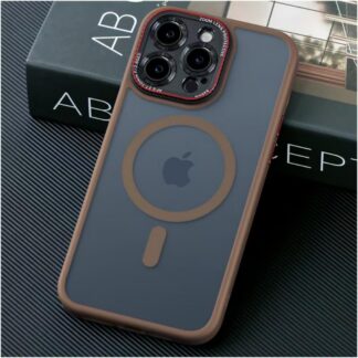 iPhone 16 Pro Max telefonikaaned, tugevdatud kaitsega, kaamerakaitsega, pruun