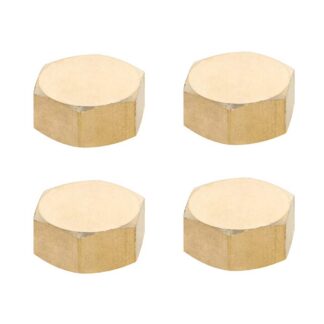 Kuuskant voolikukorgid, messingist (4tk, 5/8mm)