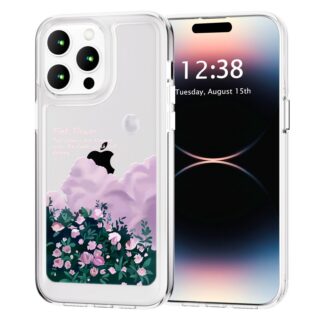 iPhone XS Max telefonikaaned, õhuke, põrutus- ja kriimustuskindel, läbipaistev, lilleline