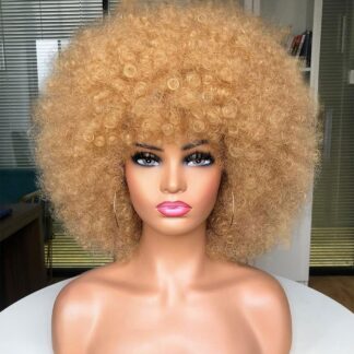 Afro parukas, blond