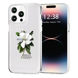 iPhone 12/12 Pro telefonikaaned, õhukesed, löögikindlad, kriimustuskindlad, läbipaistvad, lillemustriga