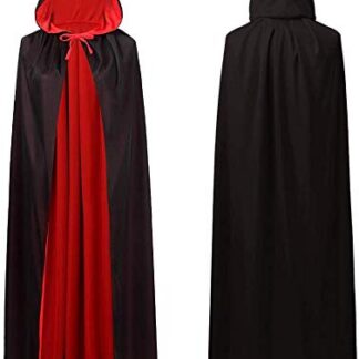 Vampiirikeep, kahepoolne, must ja punane, täiskasvanutele