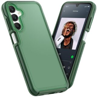 Telefonikaaned Samsung Galaxy A25 5G, põrutuskindel, matt, tumeroheline