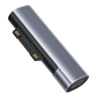 USB-C laadimisadapter Microsoft Surface Pro seadmetele, must