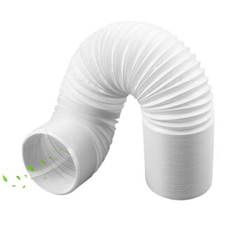 Kliimaseadme väljalaskevoolik, must, vastupäeva keermega (150cm, d=15cm)