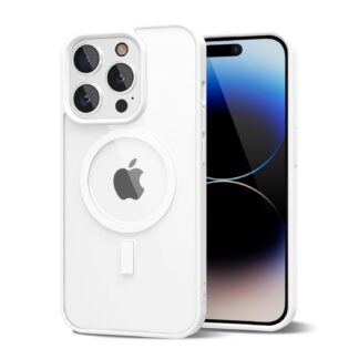 iPhone 14 Pro MagSafe telefonikaaned, läbipaistev, valge