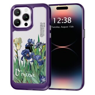 iPhone X/XS telefonikaaned, lilla, lillemustriga