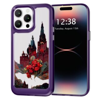 iPhone 12 Pro Max telefonikaaned, õhukesed, löögikindlad, kriimustuskindlad, lillaka lillemustriga