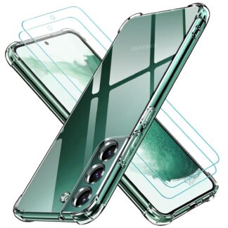 Samsung Galaxy S22 telefonikaaned ja ekraanikaitsed (2tk), läbipaistvad