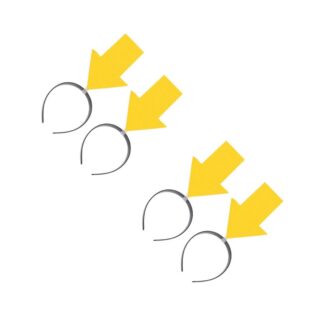 Kollase noolega peavõrud (4tk)