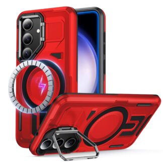 Samsung Galaxy S23 FE telefonikaaned, löögikindel, kahekihiline, punane