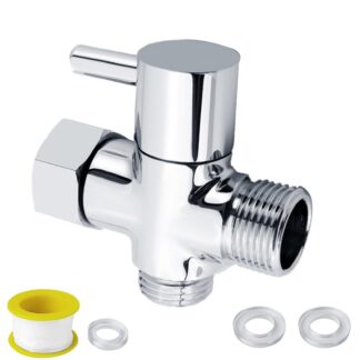 Kolmene-suunajaventiil segistile, hõbedane (G3/4)