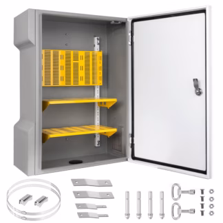 Suur seinale kinnitatav elektrikapp koos riiulite ja tarvikutega 600x450x200MM, AINULT KULLERIGA!